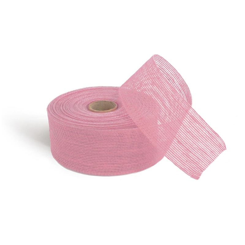 Fita de Juta Rosa 40 mm