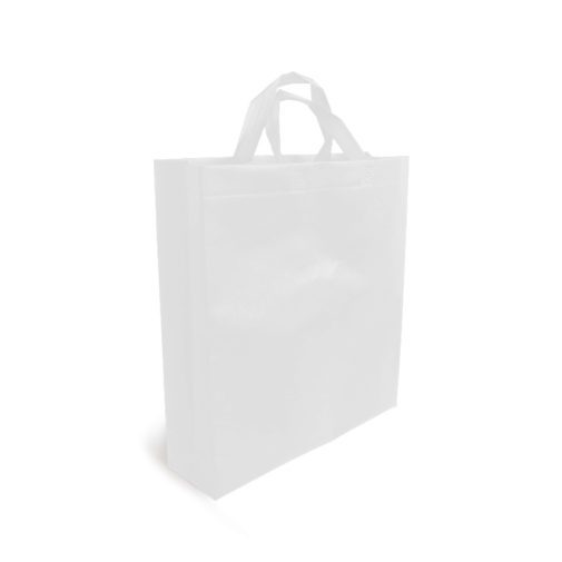 Saco de Tecido asa em Laço Branco