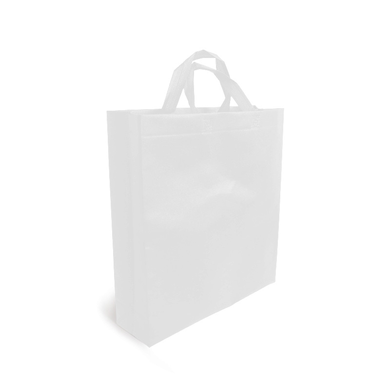 Saco de Tecido asa em Laço Branco