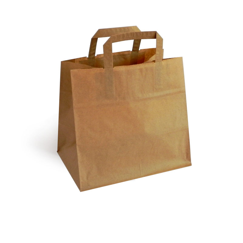 Saco papel Kraft base larga