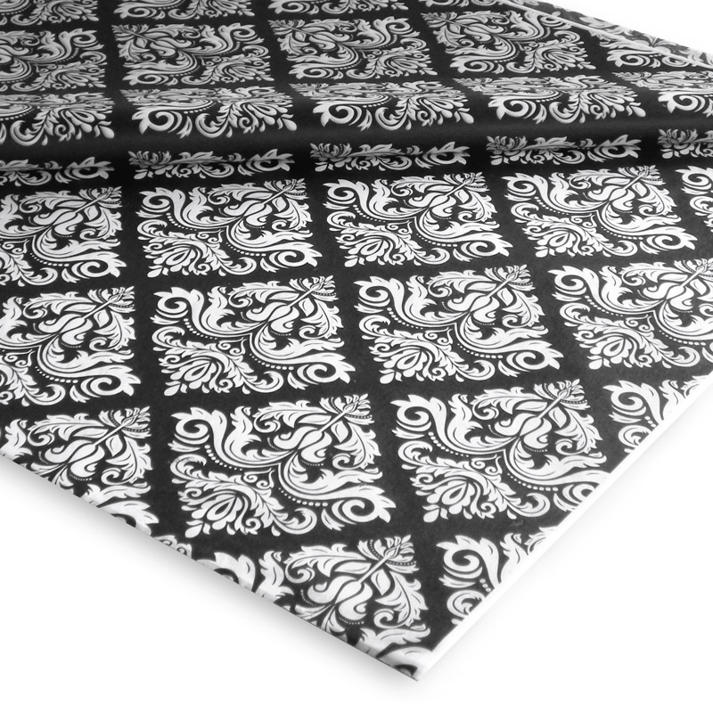 Papel Seda Vintage Preto