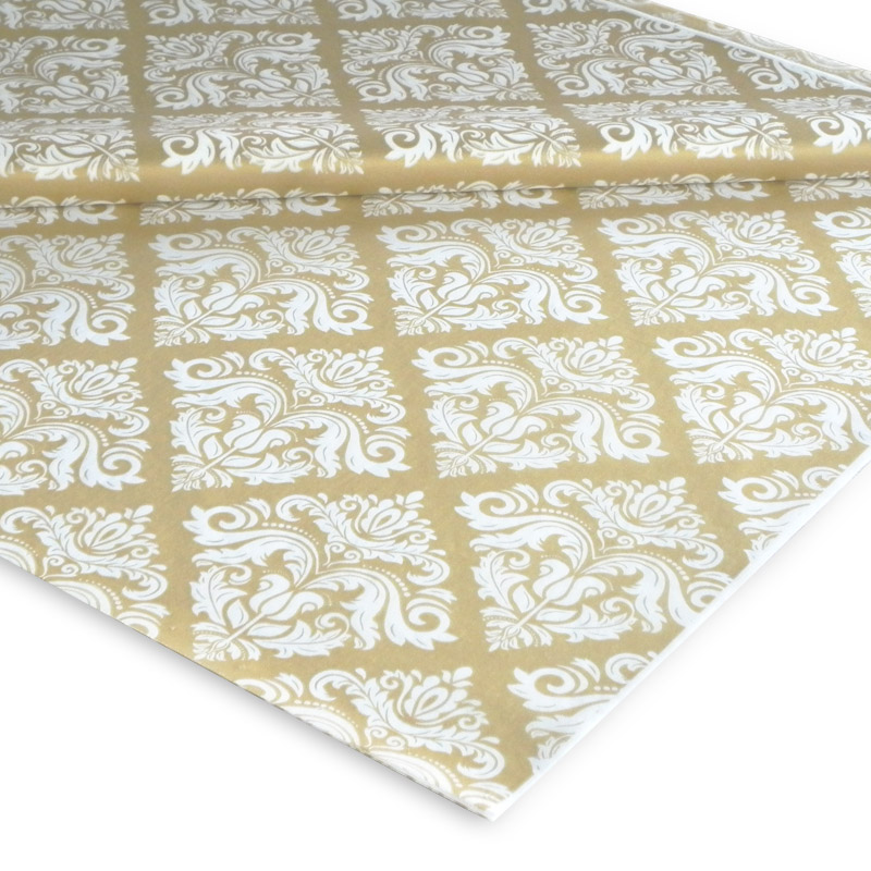 Papel Seda Vintage Ouro
