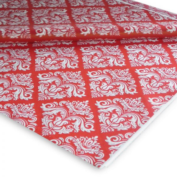 Papel Seda Vintage Vermelho