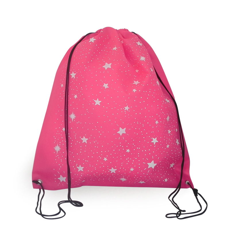 Mochila de Tecido Fuchia Estrela
