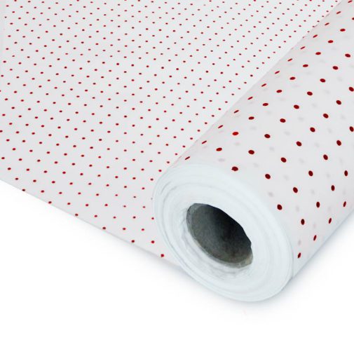 Rolo Papel Seda Plumeti Vermelho
