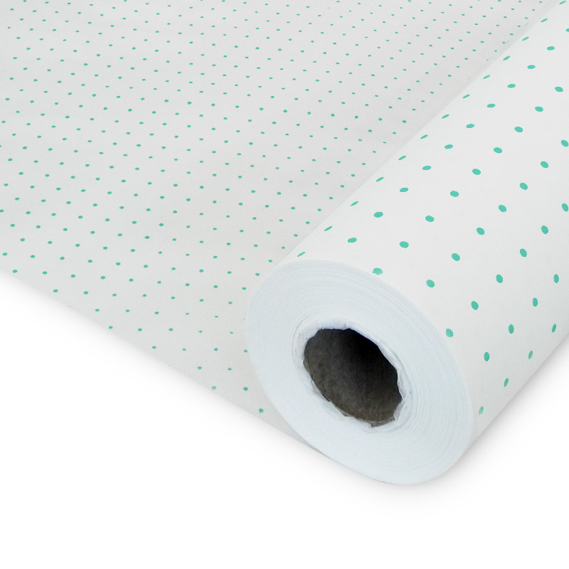 Rolo Papel Seda Plumeti Verde Mint