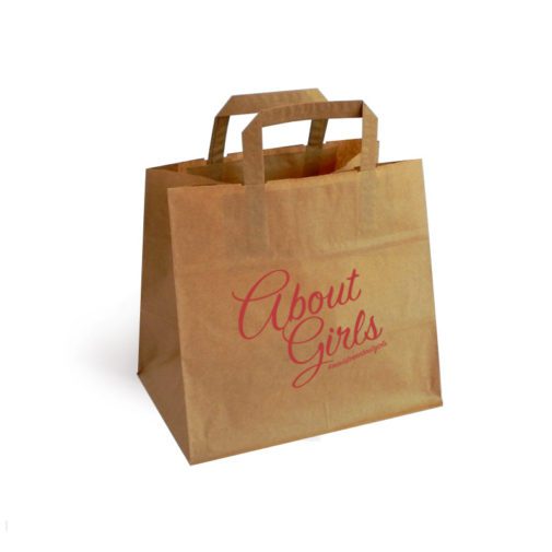 Saco de Papel Kraft Base Larga