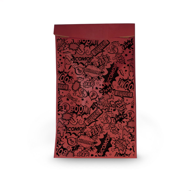 Envelopes de Papel Comics Vermelho