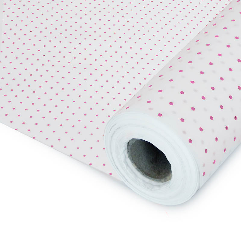 Rolo Papel Seda Plumeti Rosa